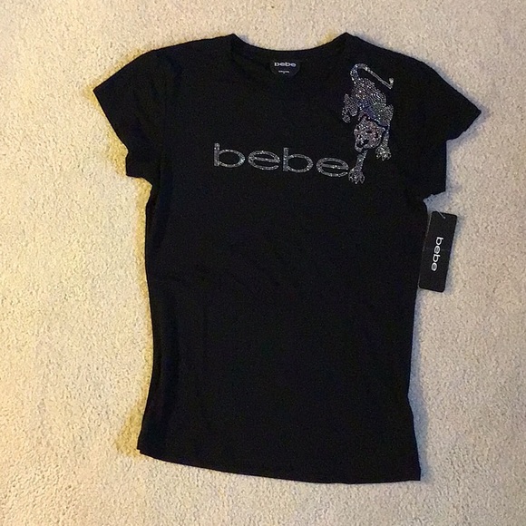 SOLD- Bebe Logo Black Tee - NWT - Picture 12 of 12